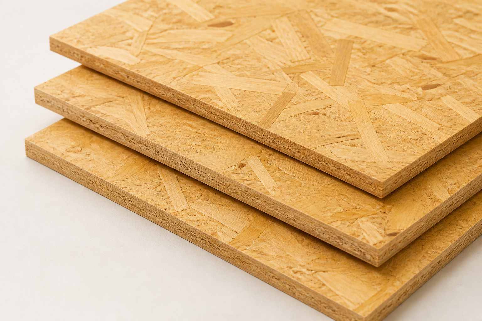 Finished OSB board close-up
